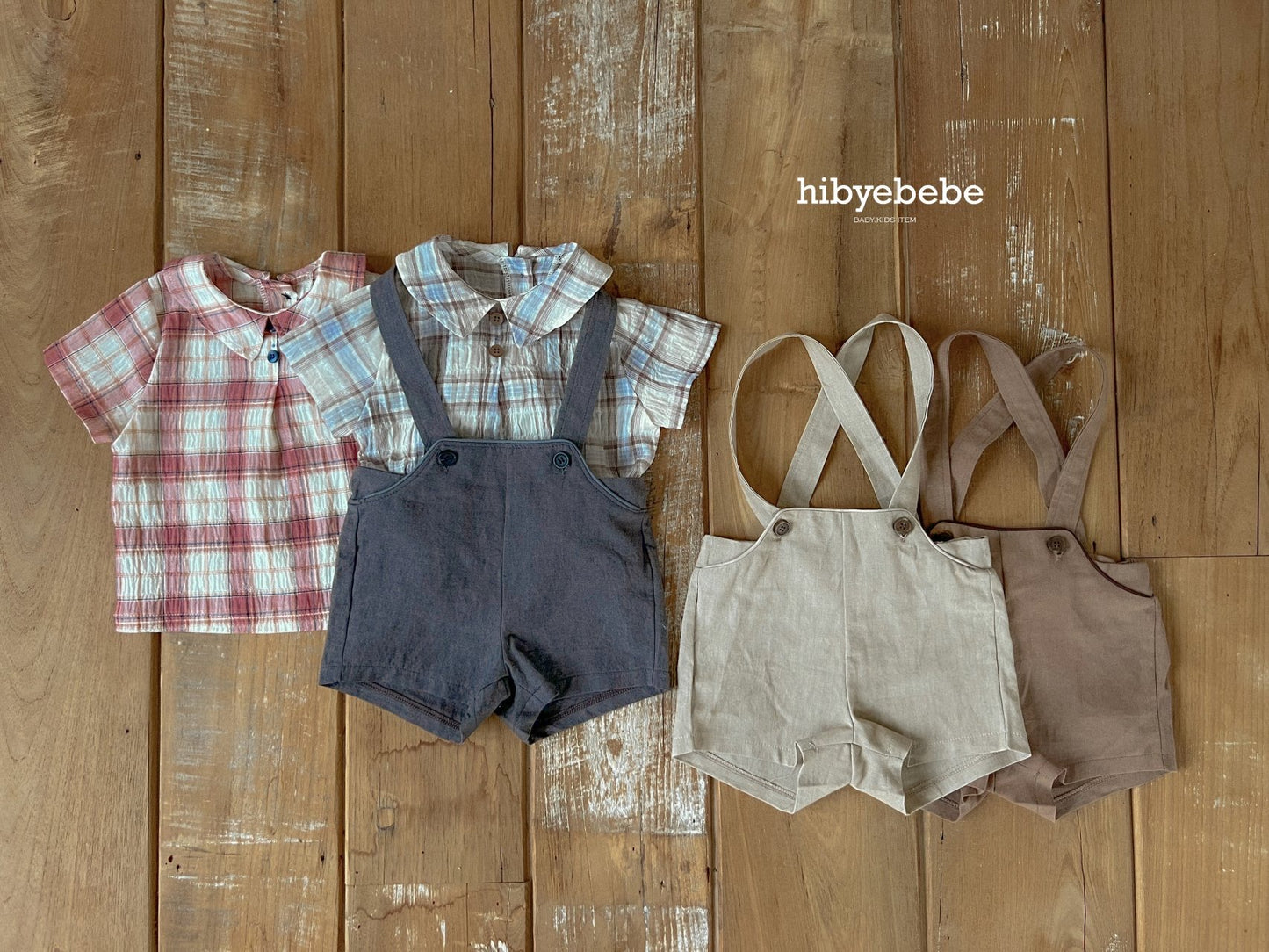 hibyebebe / Cozy linen suspenders