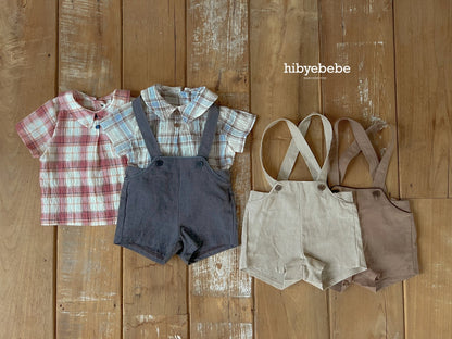 hibyebebe / Cozy linen suspenders