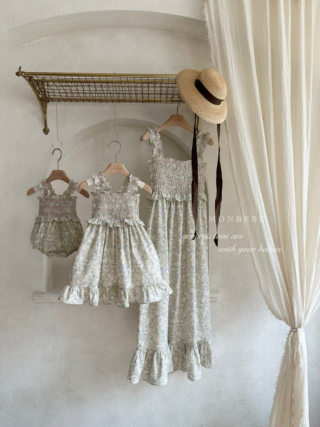【予約】monbebe / smock dress (kids)