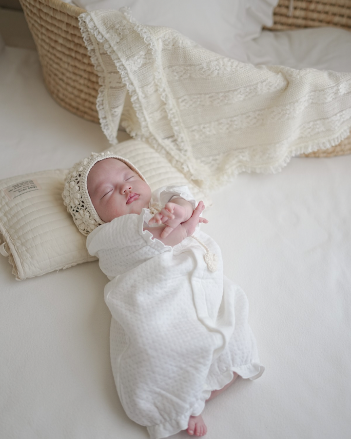 【即納】 bébé/ (長袖) Milky Organic Quilt Dressall
