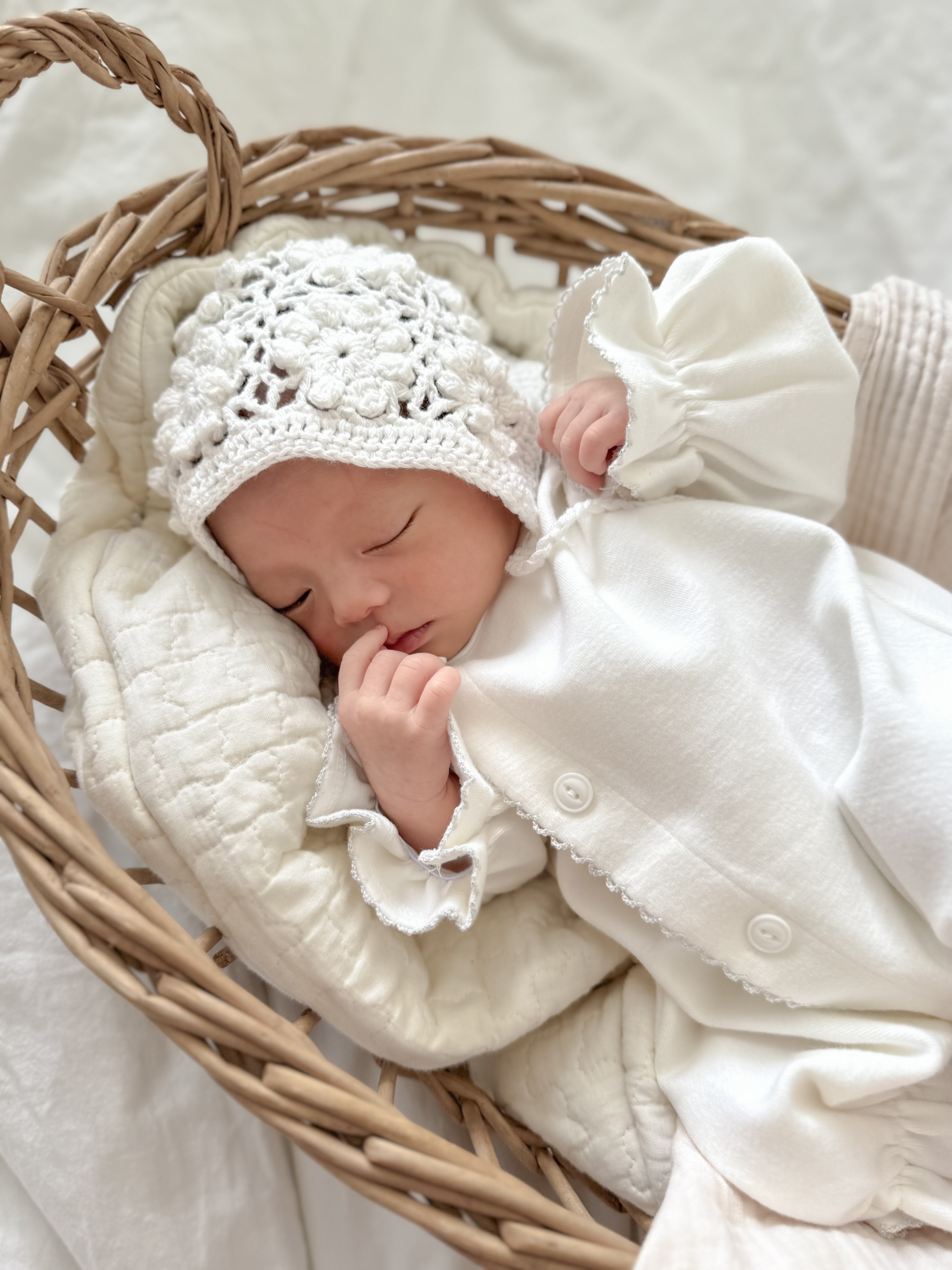 bébé / waffle bonnet – ciel de bébé