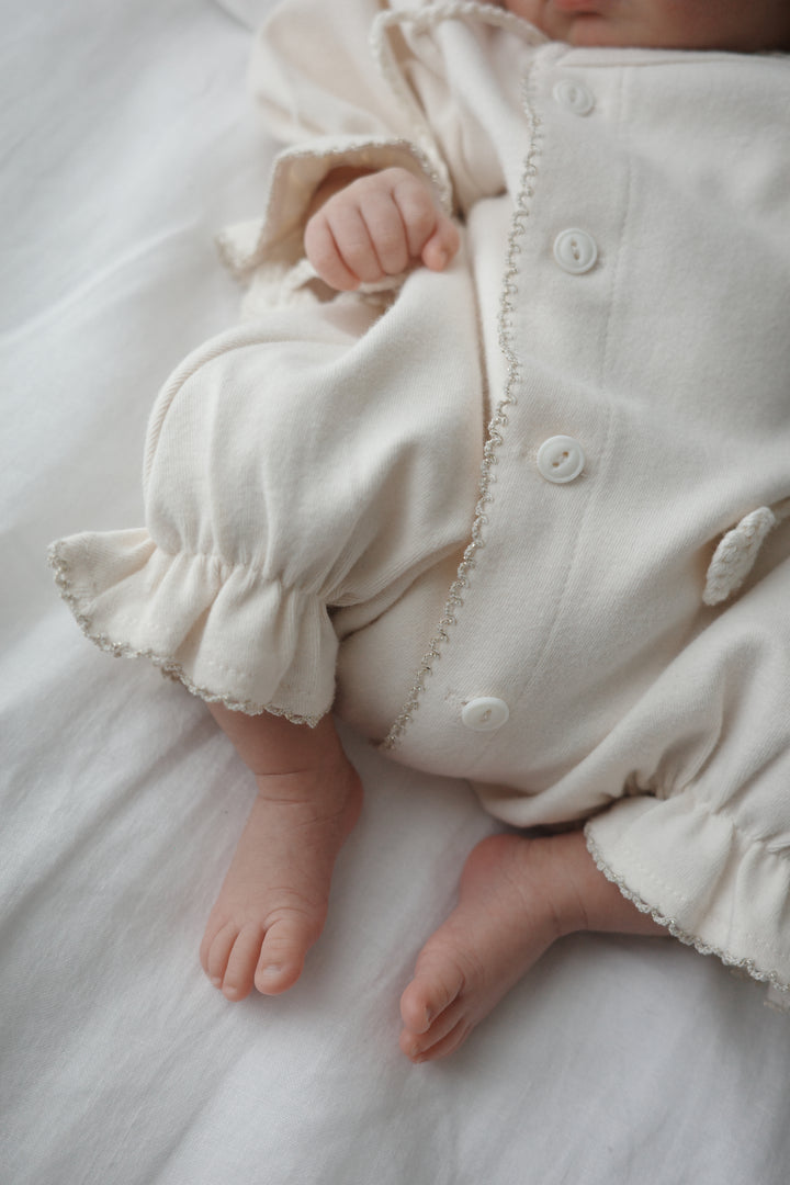 【Silver/Gold】 bébé/ (長袖) Picot glory suit