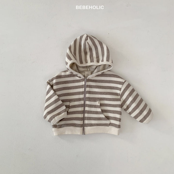 bebeholic / Broccoli striped hoodie