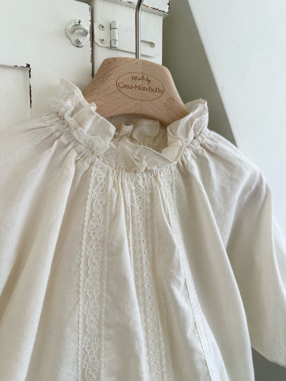 【予約】monbebe / (kids) Chloe Lace Blouse