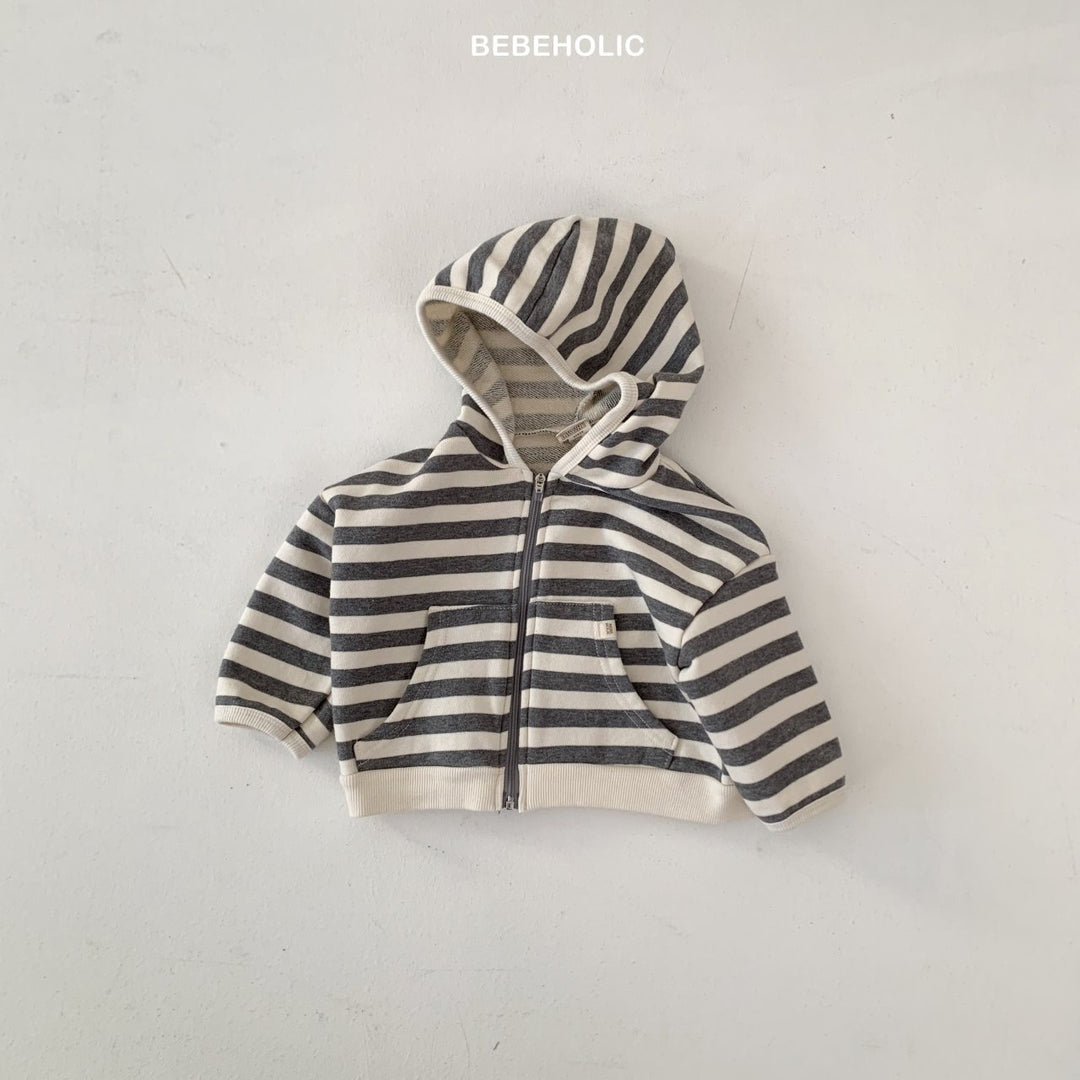 bebeholic / Broccoli striped hoodie