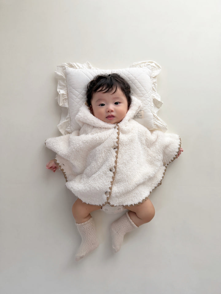 【即納】monbebe / (0-2歳まで) marshmallow bébé poncho