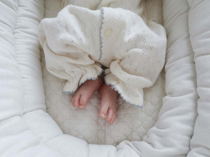 【11/17 再入荷】 monbebe / (長袖) hana picot lace suit