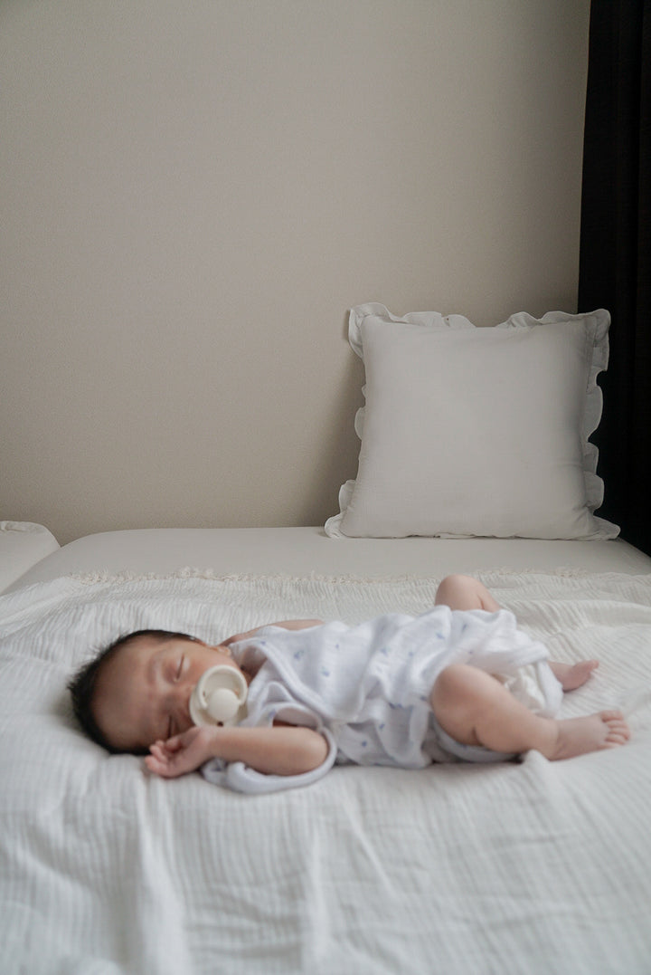 1gram  / Ribbed baby romper (bib set)