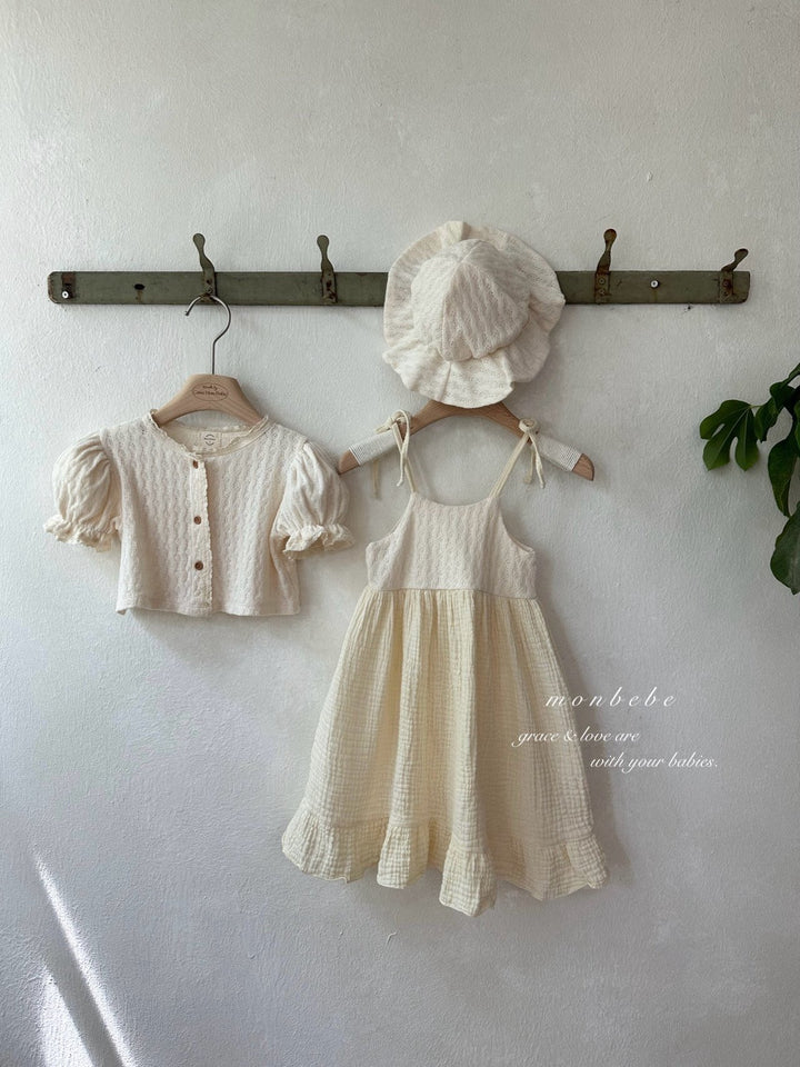 【予約】monbebe / Rosé Knit One-piece
