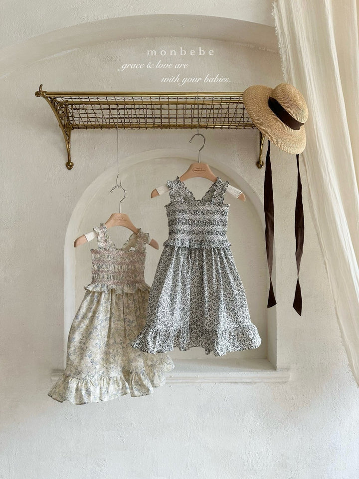 【予約】monbebe / smock dress (kids)