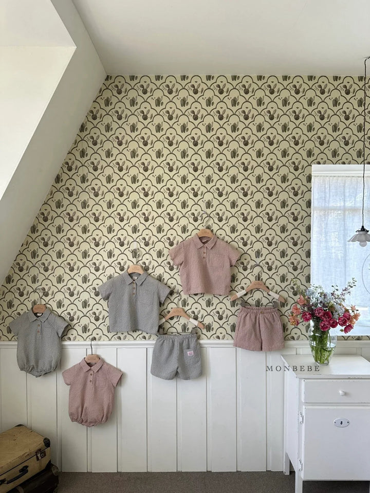 【カート追加時30%OFF】monbebe / Smocked zimmer suit