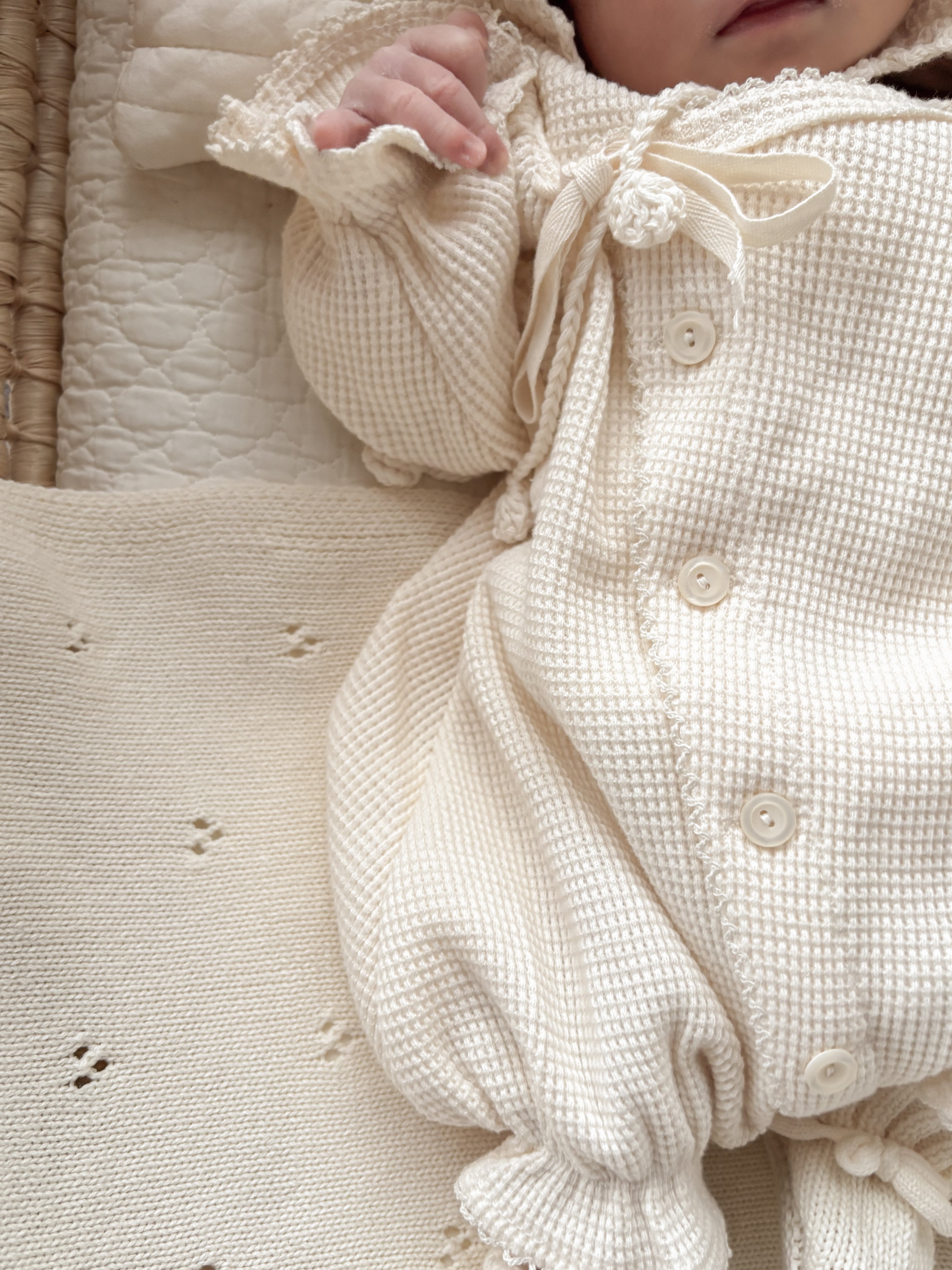 monbebe / (長袖) Waffle glory suit – ciel de bébé