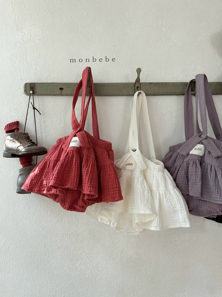 【予約】monbebe / Cancan Suspender Bloomer Skirt