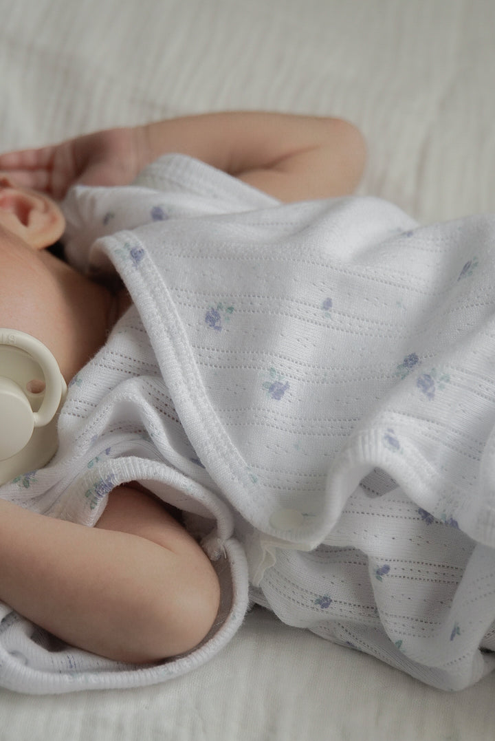 1gram  / Ribbed baby romper (bib set)