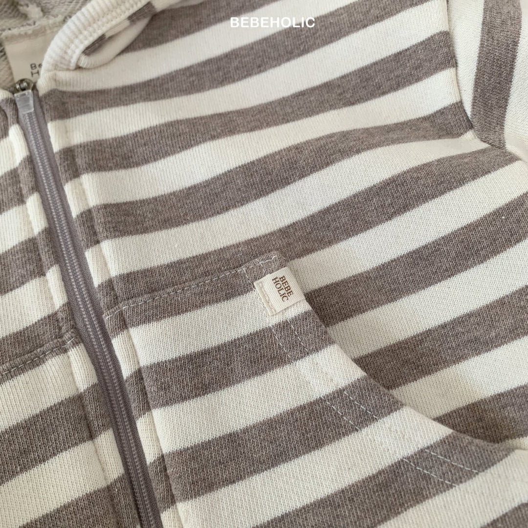 bebeholic / Broccoli striped hoodie