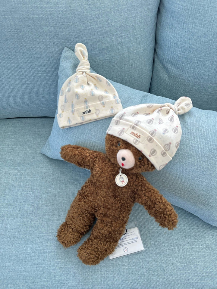 【予約】monbebe / Air Balloon Suit & Bonnet Set