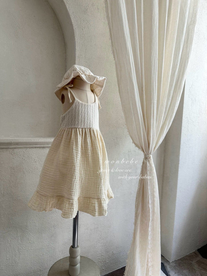 【予約】monbebe / Rosé Knit One-piece
