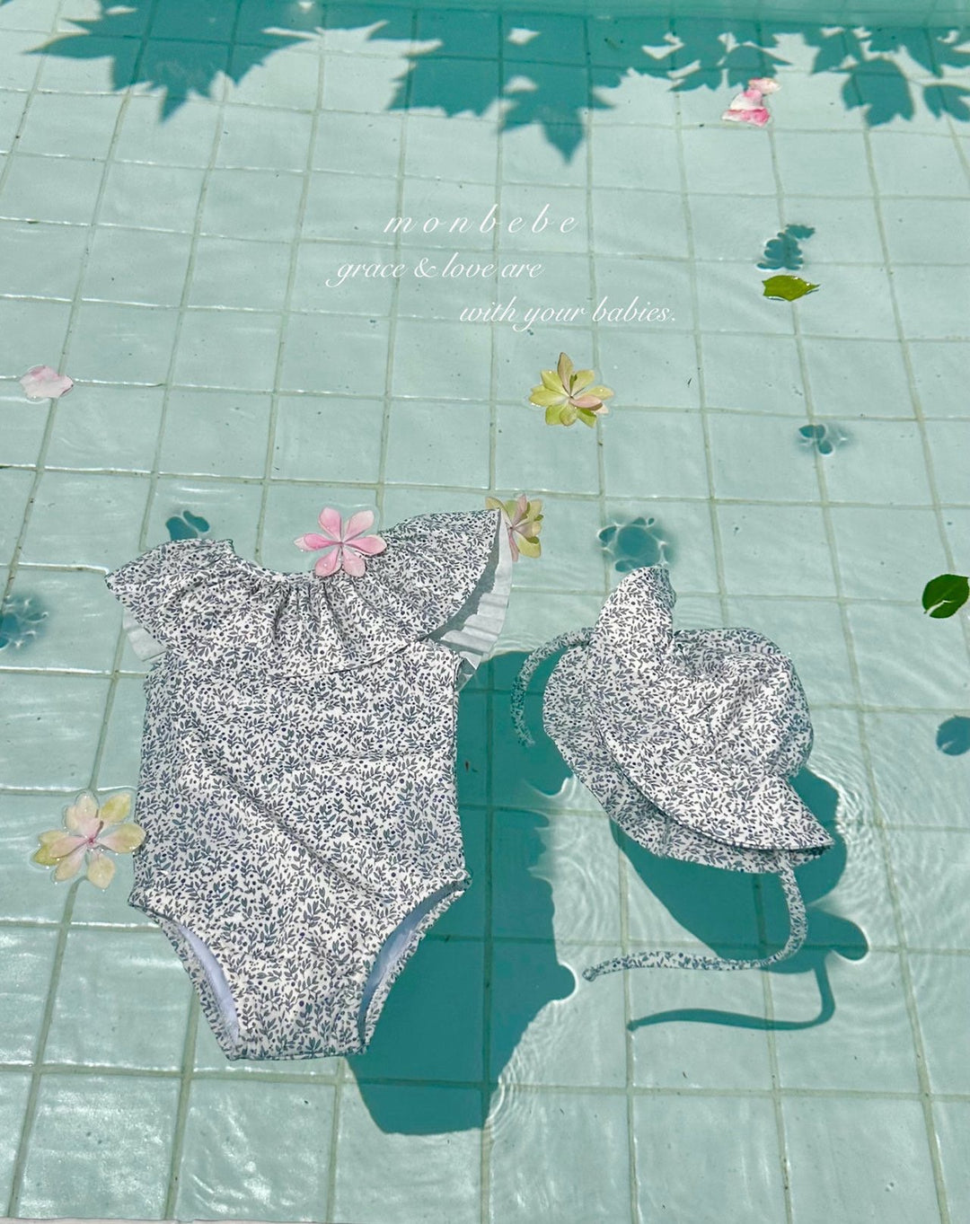 【S即納】monbebe / Lolo Swimwear(ボンネットセット)