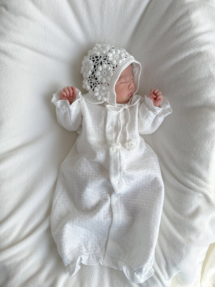 【即納】 bébé/ (長袖) Milky Organic Quilt Dressall
