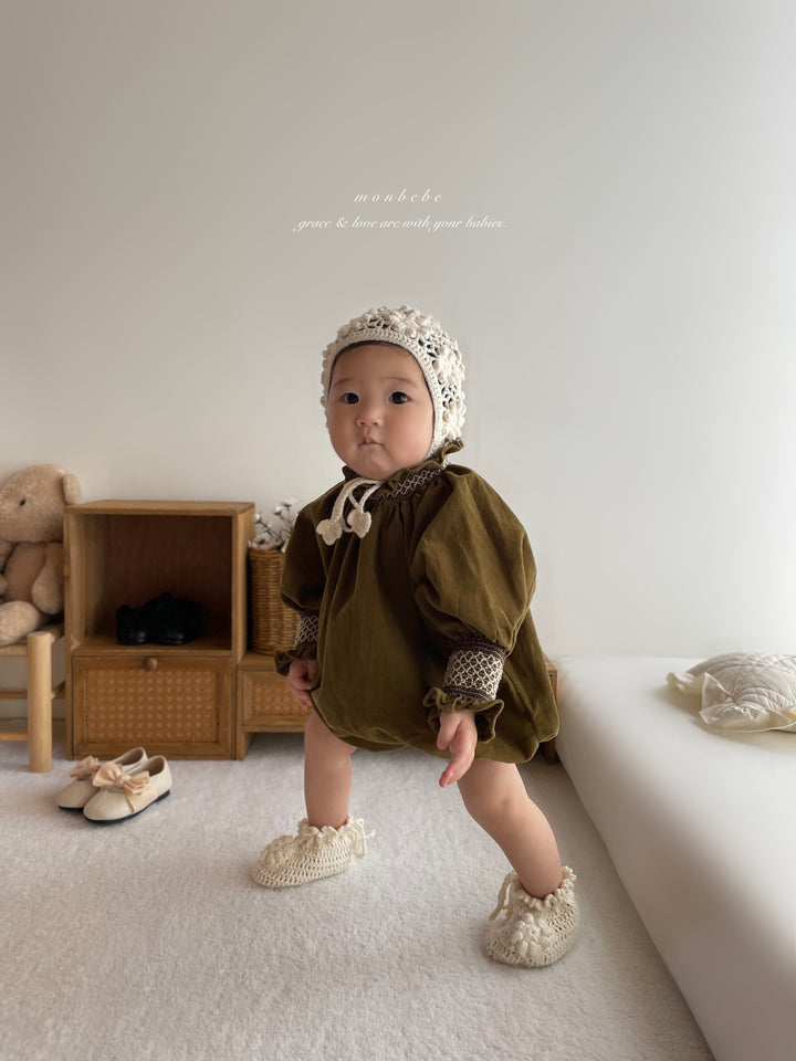 【新作:10/27以降発送】 monbebe / Charlotte smock suit