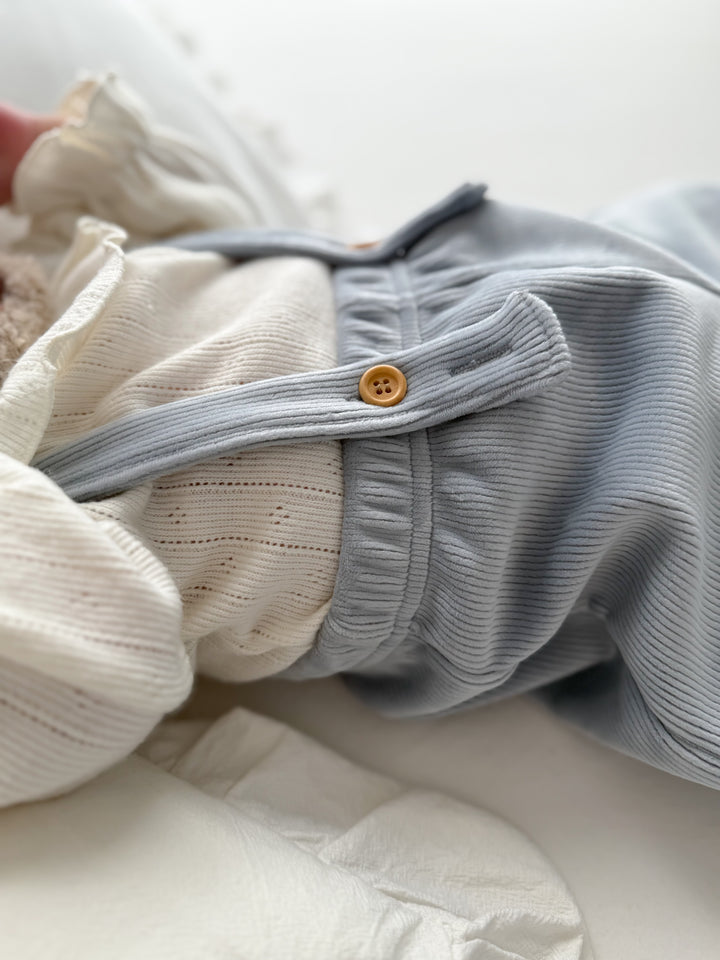 【新作11/17発売】 monbebe / Ribbed suspenders Pants