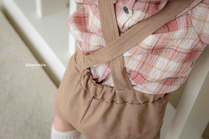 hibyebebe / Cozy linen suspenders