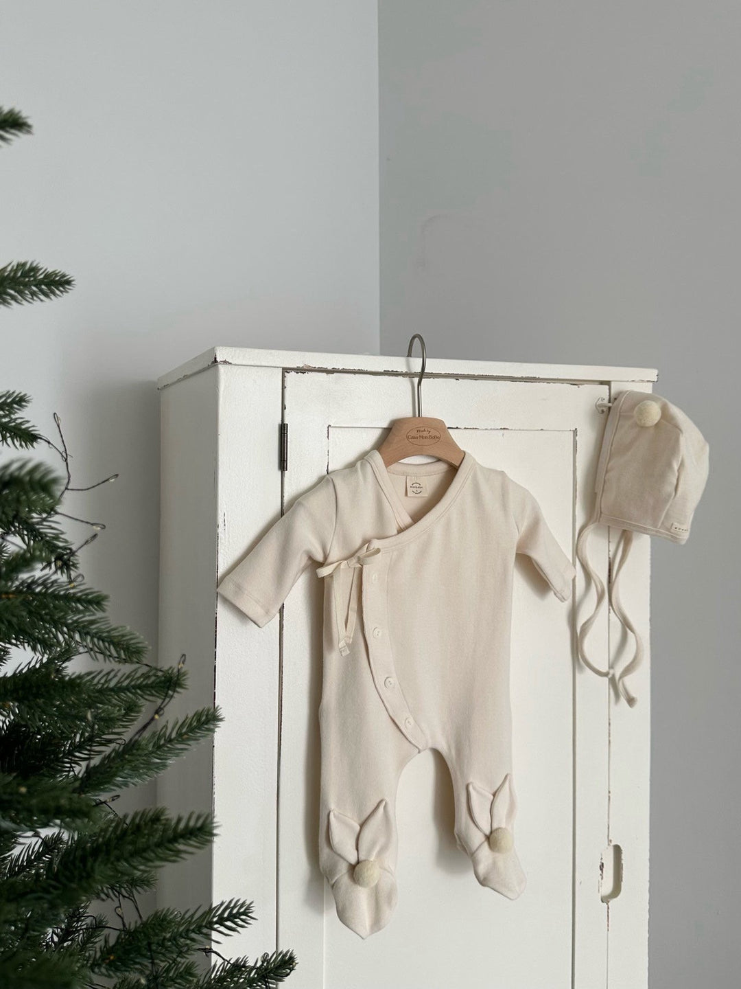 【11/28 アイボリー/クリーム販売開始】monbebe / Pompon bonnet