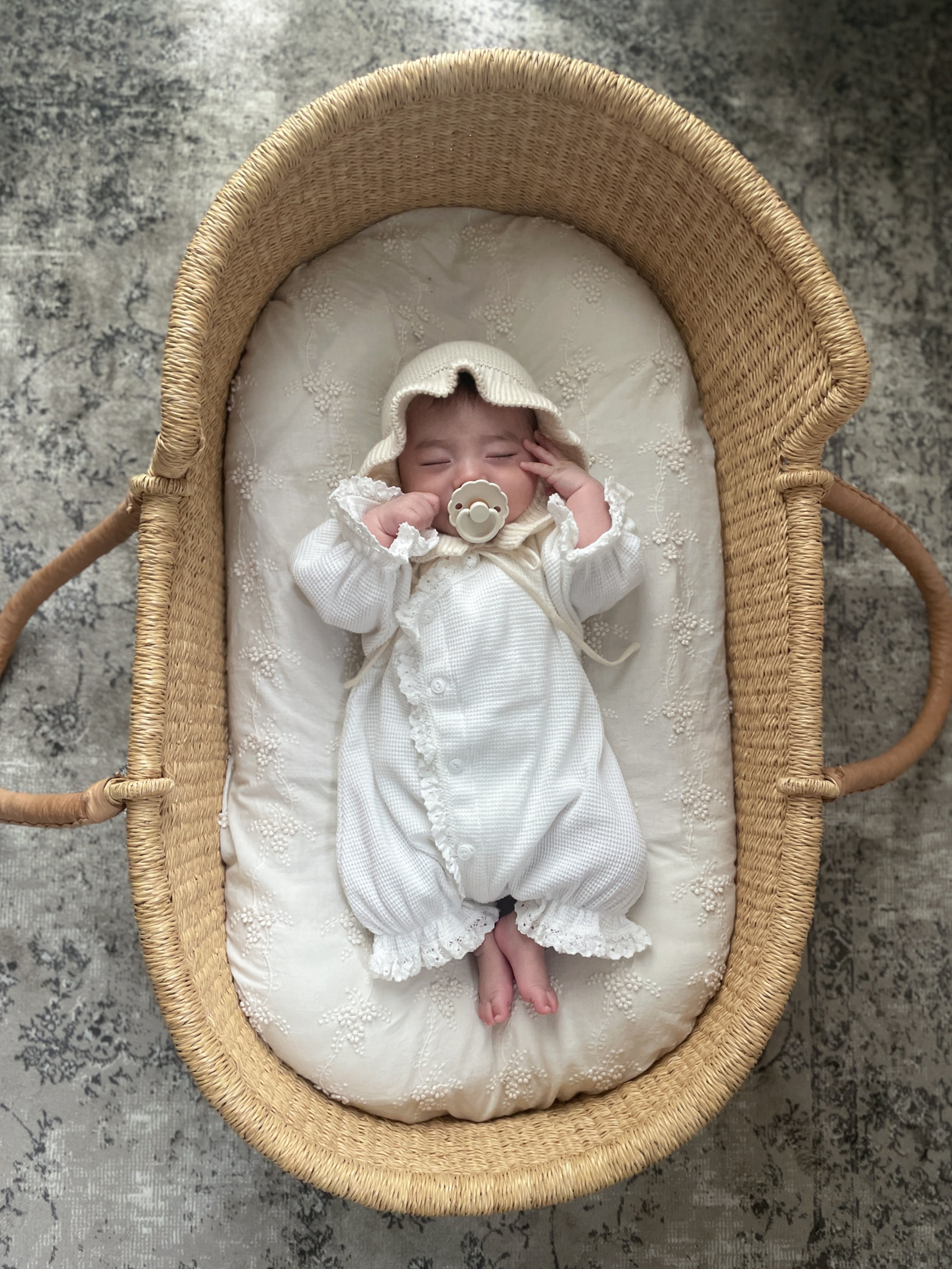 ciel de bebe＊waffle glory suit＊ボンネット付 bébé / (長袖) waffle glory suit – ciel de bébé