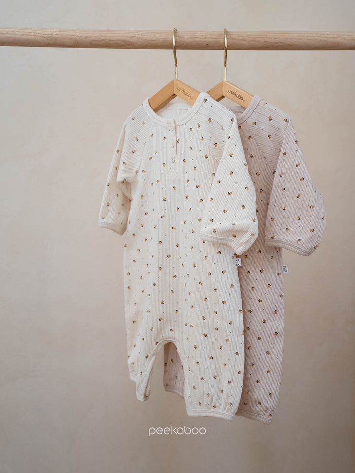 peekaboo  / moss babysuit