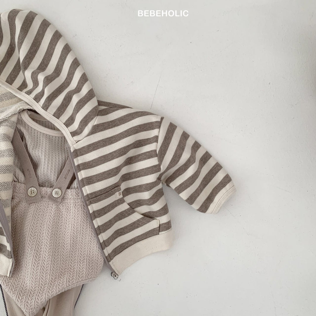 bebeholic / Broccoli striped hoodie