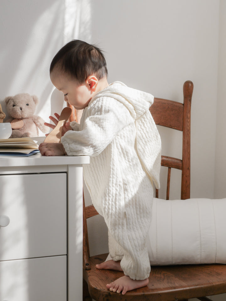 【新作:10/27以降発送】 monbebe / Bunny knit suit