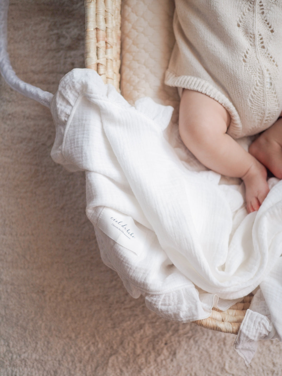 bébé / Luna Round Frill Blanket