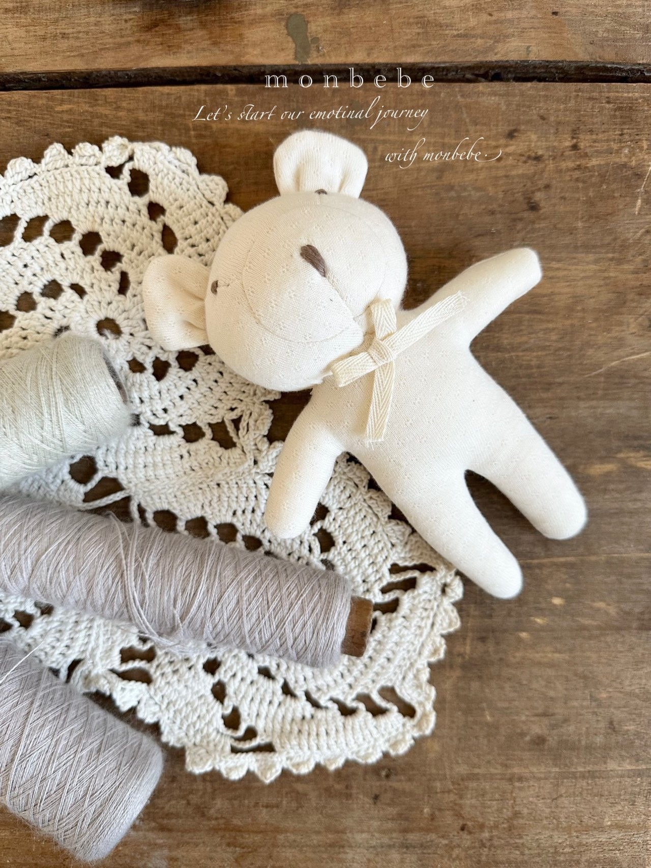 monbebe / organic soft toy (rattle) – ciel de bébé