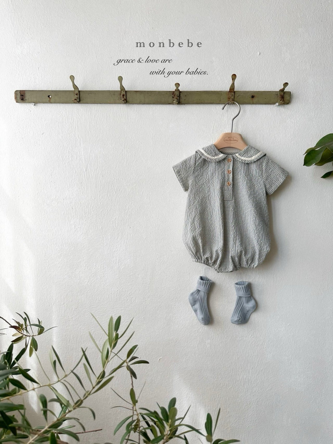 【2026夏新作】monbebe / Check Sailor Suit