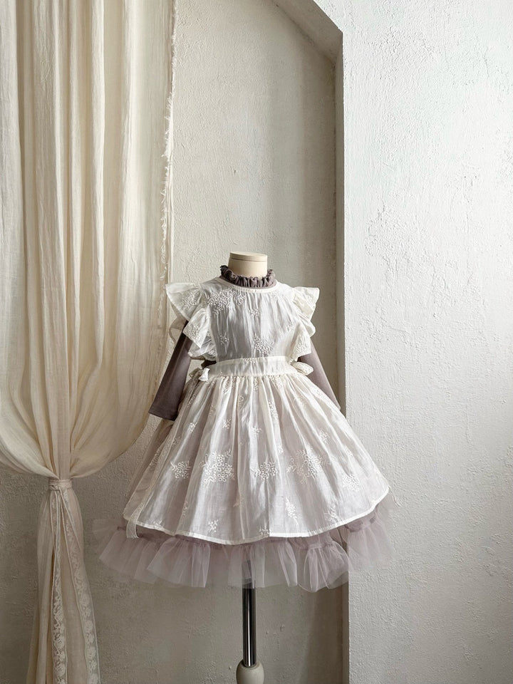 【予約】monbebe / Ribbed Shasha Dress