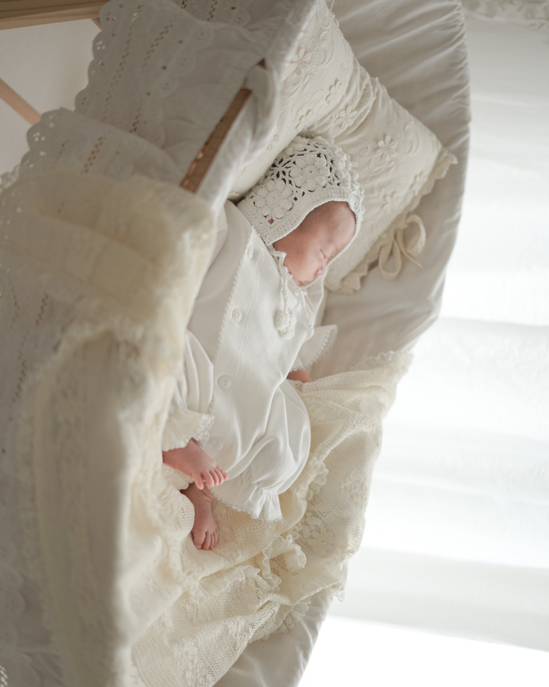 【silver】bébé/ (長袖) Picot glory suit