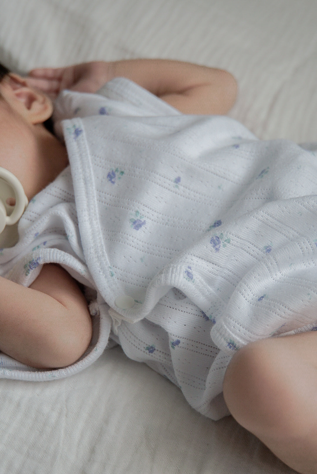 1gram  / Ribbed baby romper (bib set)
