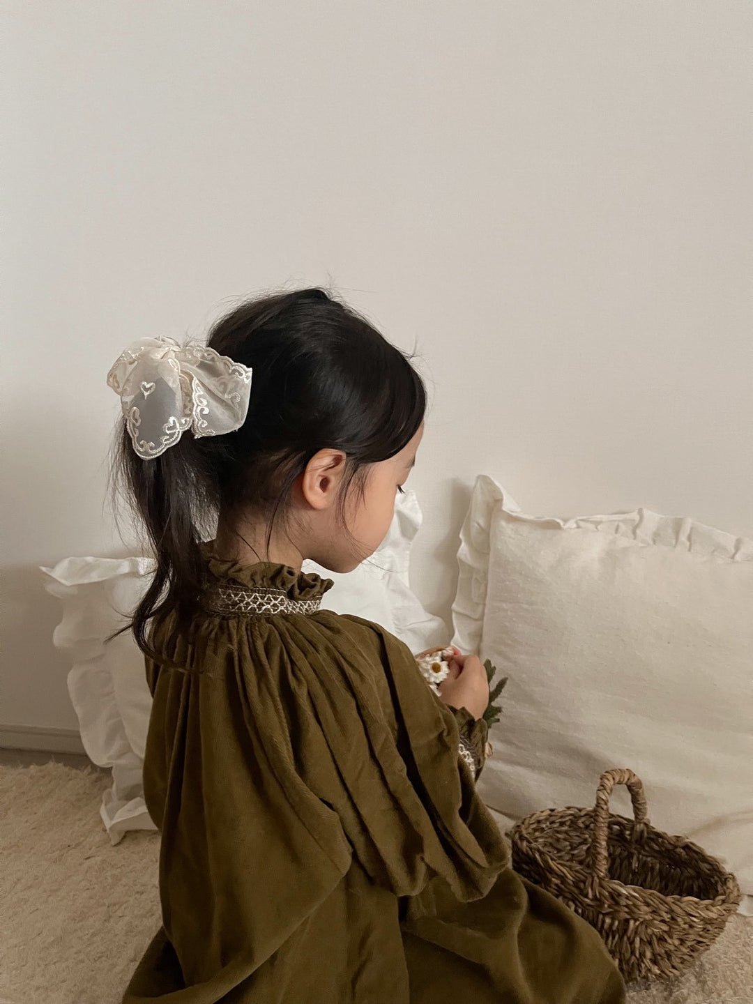 【新作:10/27以降発送】 monbebe / Charlotte smock dress