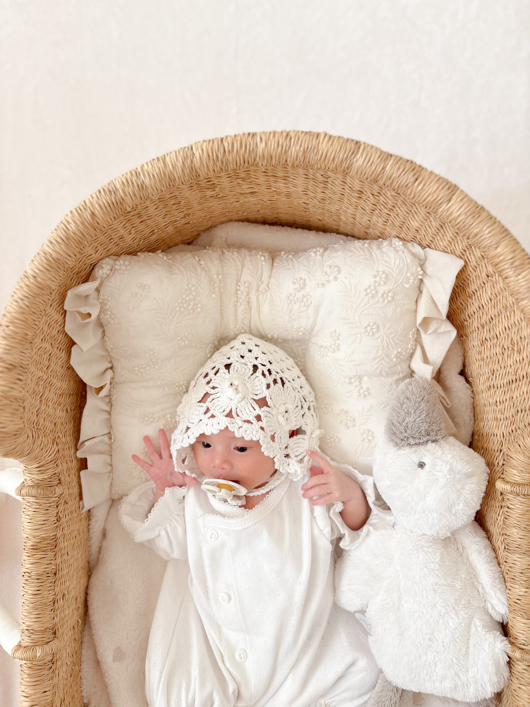 【2026春夏】
bébé / (長袖)Pointelle glory suit