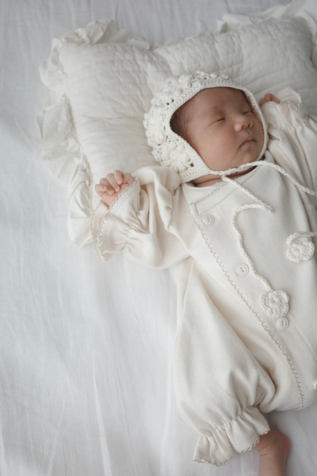【Silver/Gold】 bébé/ (長袖) Picot glory suit