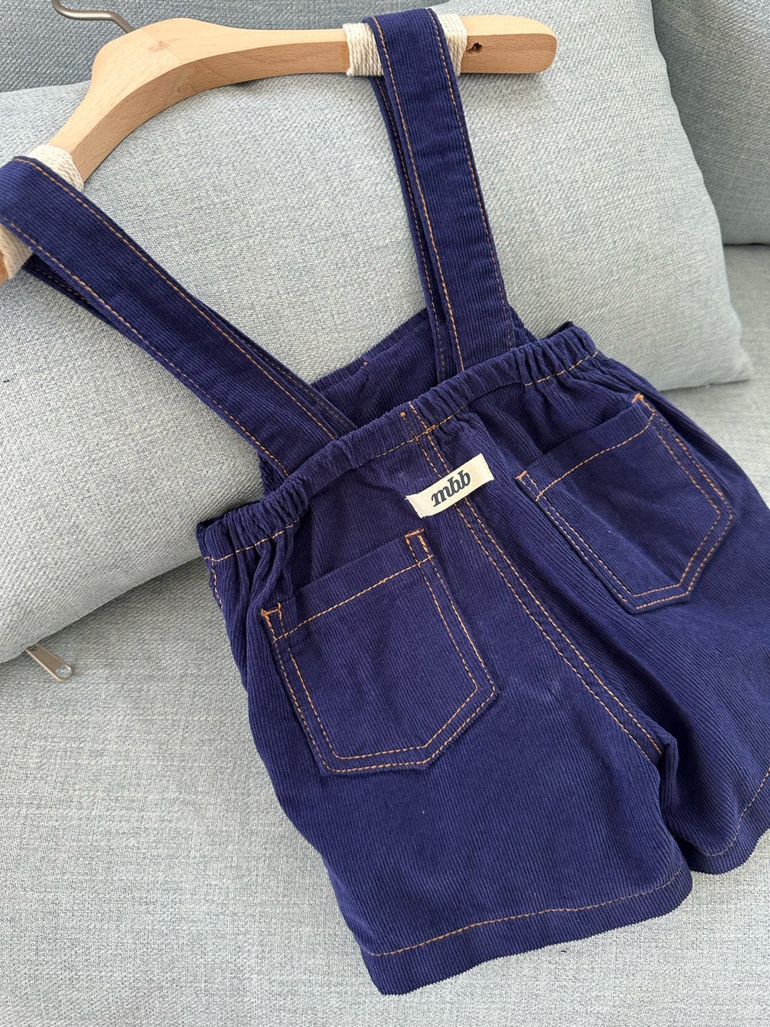 【予約】monbebe / Royal Corduroy Suspender Pants