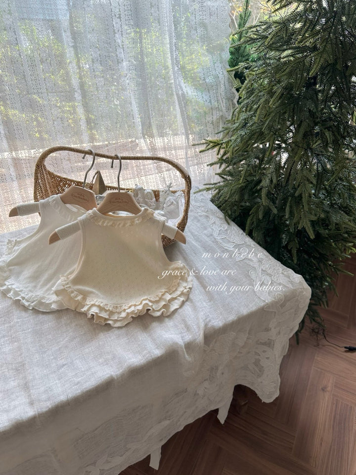 【11/17 再入荷】 monbebe / Frill Vest