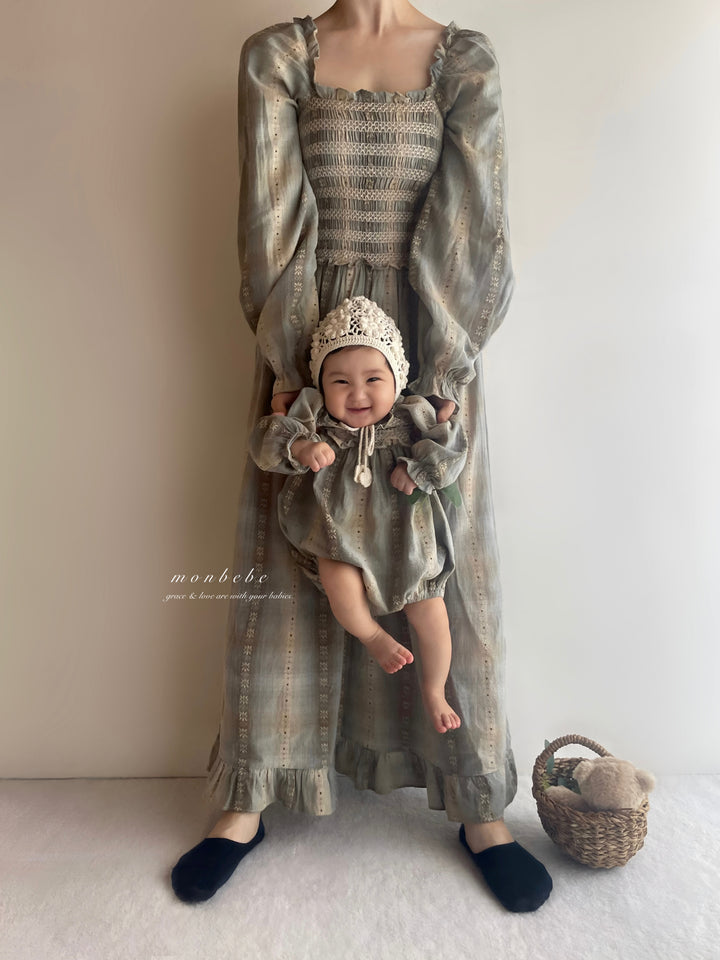 monbebe / Lara check dress  (mom)
