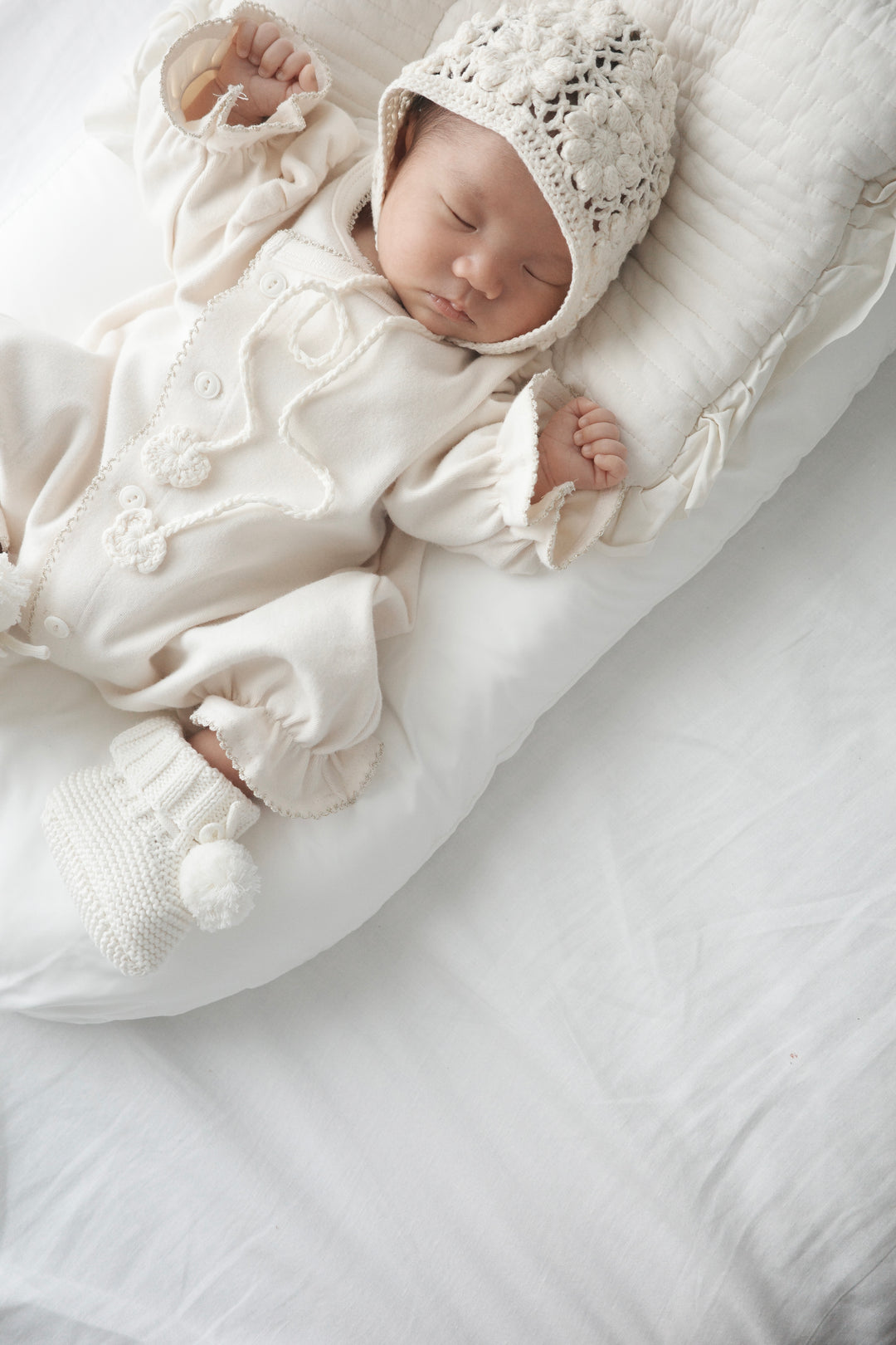 【Silver/Gold】 bébé/ (長袖) Picot glory suit