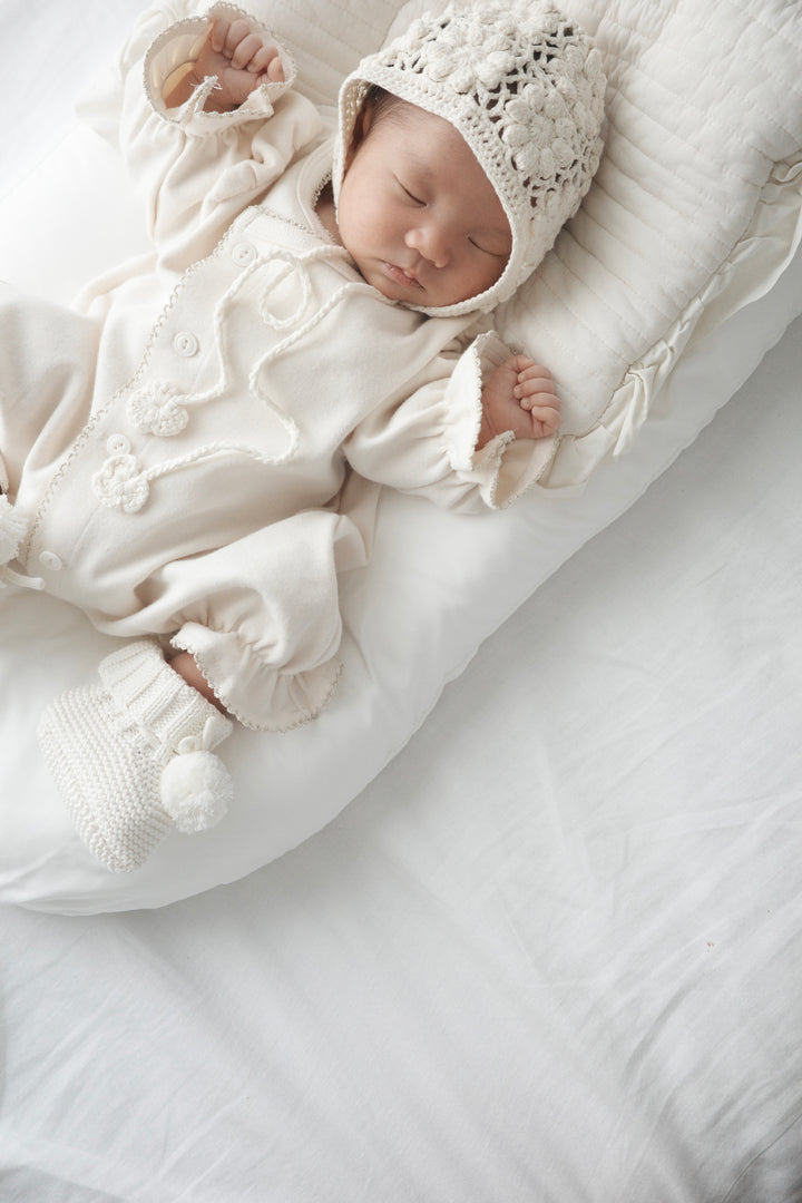 【Silver/Gold】 bébé/ (長袖) Picot glory suit