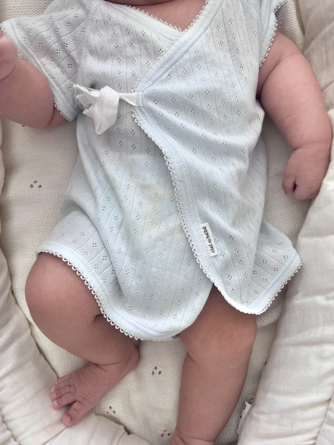 【即納】bébé / 【半袖】Savon Organic underwear (短肌着ype)