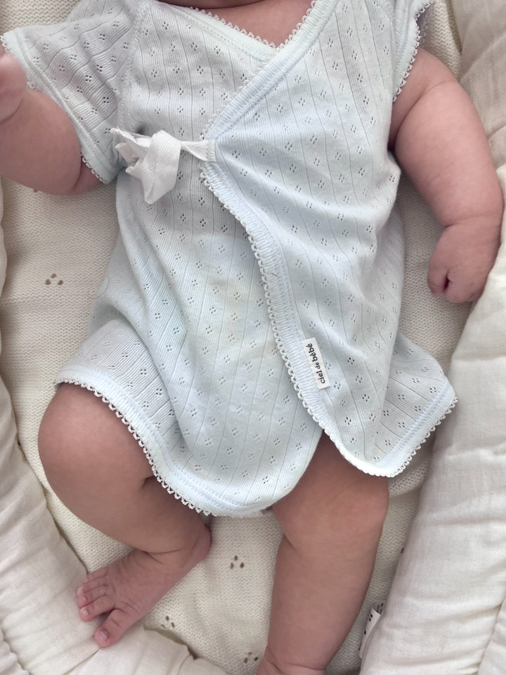 【即納】bébé / 【半袖】Savon Organic underwear (短肌着ype)