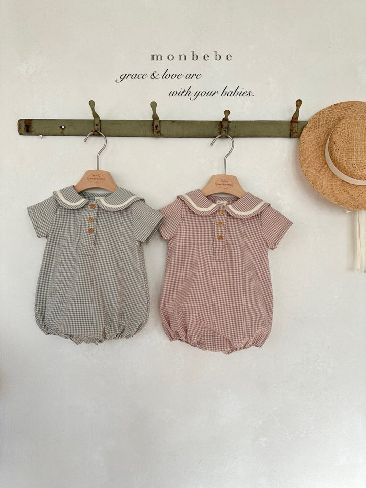 【2026夏新作】monbebe / Check Sailor Suit
