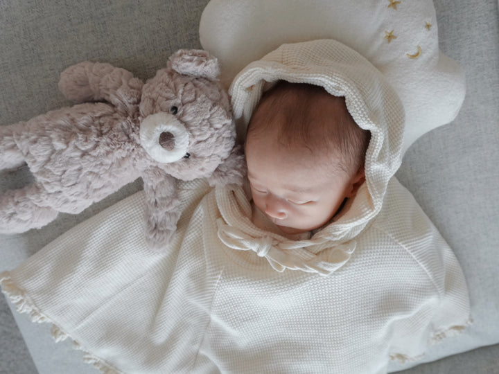 【11/17 再入荷】 monbebe / waffle frill poncho