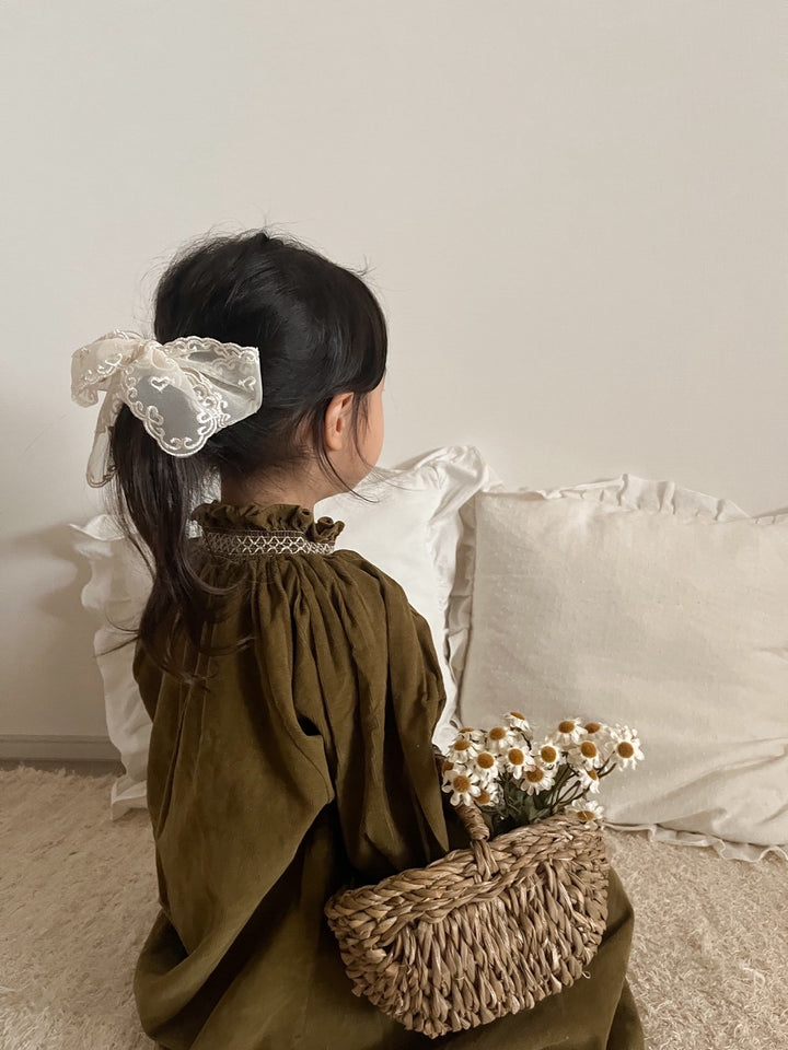 【新作:10/27以降発送】 monbebe / Charlotte smock dress